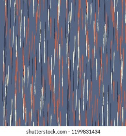 Seamless Grunge Stripes Background. Modern Scribbled Grunge Rapport for Linen, Paper, Tablecloth. Abstract Color Background with Scribbled Stripes. Vector Texture for your Design.