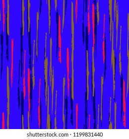 Seamless Grunge Stripes Background. Modern Scribbled Grunge Pattern for Wallpaper, Print, Textile. Abstract Color Background with Scribbled Stripes. Vector Texture for your Design.