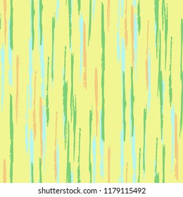 Seamless Grunge Stripes Background. Retro Scribbled Grunge Pattern for Chintz, Linen, Paper. Abstract Color Background with Scribbled Stripes. Vector Texture for your Design.