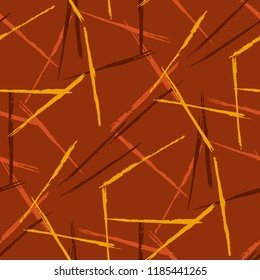Seamless Grunge Stripes Background. Retro Scribbled Grunge Rapport for Wallpaper, Print, Cotton. Abstract Color Background with Scribbled Stripes. Vector Texture for your Design.