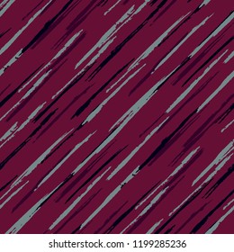 Seamless Grunge Stripes Background. Retro Scribbled Grunge Rapport for Cotton, Print, Calico. Abstract Color Background with Scribbled Stripes. Vector Texture for your Design.