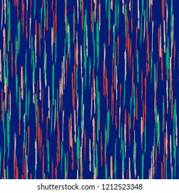 Seamless Grunge Stripes Background. Retro Scribbled Grunge Rapport for Dress, Curtain, Paper. Abstract Color Background with Scribbled Stripes. Vector Texture for your Design.