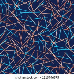 Seamless Grunge Stripes Background. Retro Scribbled Grunge Rapport for Print, Cloth, Fabric. Abstract Color Background with Scribbled Stripes. Vector Texture for your Design.