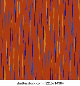 Seamless Grunge Stripes Background. Retro Scribbled Grunge Motif for Linen, Paper, Tablecloth. Abstract Color Background with Scribbled Stripes. Vector Texture for your Design.