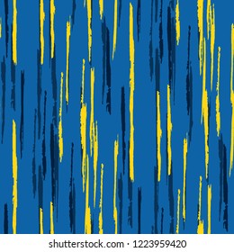 Seamless Grunge Stripes Background. Retro Scribbled Grunge Pattern for Dress, Curtain, Paper. Abstract Color Background with Scribbled Stripes. Vector Texture for your Design.