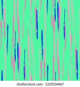 Seamless Grunge Stripes Background. Retro Scribbled Grunge Rapport for Print, Cloth, Fabric. Abstract Color Background with Scribbled Stripes. Vector Texture for your Design.