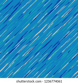 Seamless Grunge Stripes Background. Retro Scribbled Grunge Motif for Wallpaper, Print, Textile. Abstract Color Background with Scribbled Stripes. Vector Texture for your Design.