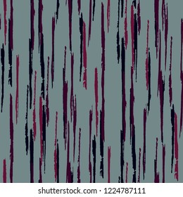 Seamless Grunge Stripes Background. Trendy Scribbled Grunge Rapport for Wallpaper, Cotton, Textile. Abstract Color Background with Scribbled Stripes. Vector Texture for your Design.