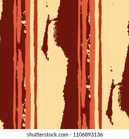 Seamless Grunge Stripes. Painted Lines. Texture with Vertical Brush Strokes. Scribbled Grunge Pattern for Sportswear, Fabric, Cloth. Trendy Vector Background with Stripes