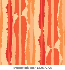 Seamless Grunge Stripes. Painted Lines. Texture with Vertical Brush Strokes. Scribbled Grunge Rapport for Sportswear, Paper, Cloth. Rustic Vector Background with Stripes