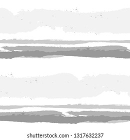 Seamless Grunge Stripes. Painted Lines. Texture with Horizontal Brush Strokes. Scribbled Grunge Rapport for Linen, Fabric, Wallpaper. Trendy Vector Background with Stripes
