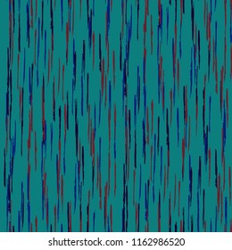 Seamless Grunge Stripes Pattern. Modern Scribbled Grunge Motif for Chintz, Linen, Wallpaper. Abstract Color Background with Scribbled Stripes. Vector Texture for your Design.
