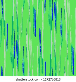 Seamless Grunge Stripes Pattern. Modern Scribbled Grunge Motif for Wallpaper, Print, Cotton. Abstract Color Background with Scribbled Stripes. Vector Texture for your Design.