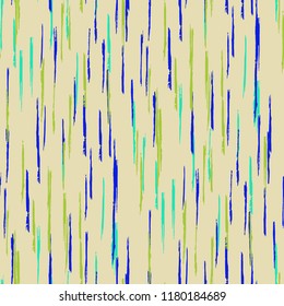 Seamless Grunge Stripes Pattern. Modern Scribbled Grunge Motif for Wallpaper, Fabric, Print. Abstract Color Background with Scribbled Stripes. Vector Texture for your Design.
