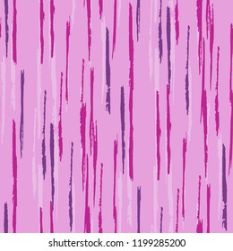 Seamless Grunge Stripes Pattern. Modern Scribbled Grunge Motif for Chintz, Linen, Wallpaper. Abstract Color Background with Scribbled Stripes. Vector Texture for your Design.