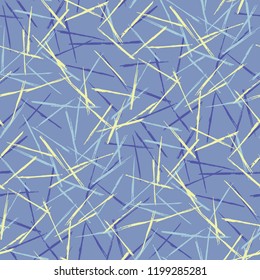 Seamless Grunge Stripes Pattern. Modern Scribbled Grunge Motif for Fabric, Cloth, Textile. Abstract Color Background with Scribbled Stripes. Vector Texture for your Design.