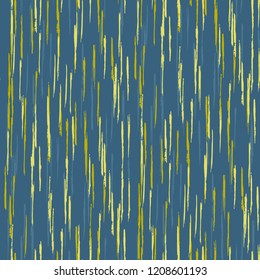 Seamless Grunge Stripes Pattern. Modern Scribbled Grunge Rapport for Chintz, Linen, Paper. Abstract Color Background with Scribbled Stripes. Vector Texture for your Design.