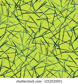 Seamless Grunge Stripes Pattern. Modern Scribbled Grunge Pattern for Dress, Curtain, Paper. Abstract Color Background with Scribbled Stripes. Vector Texture for your Design.