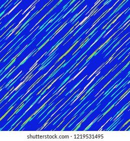 Seamless Grunge Stripes Pattern. Modern Scribbled Grunge Pattern for Wallpaper, Cotton, Textile. Abstract Color Background with Scribbled Stripes. Vector Texture for your Design.