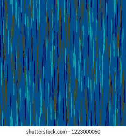 Seamless Grunge Stripes Pattern. Modern Scribbled Grunge Rapport for Cotton, Print, Textile. Abstract Color Background with Scribbled Stripes. Vector Texture for your Design.