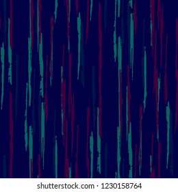 Seamless Grunge Stripes Pattern. Modern Scribbled Grunge Rapport for Wallpaper, Print, Textile. Abstract Color Background with Scribbled Stripes. Vector Texture for your Design.
