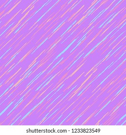Seamless Grunge Stripes Pattern. Modern Scribbled Grunge Motif for Fabric, Cloth, Textile. Abstract Color Background with Scribbled Stripes. Vector Texture for your Design.