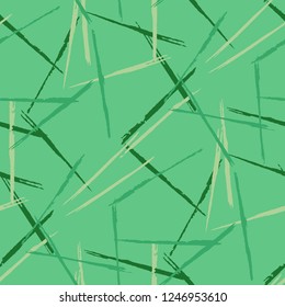 Seamless Grunge Stripes Pattern. Modern Scribbled Grunge Motif for Cotton, Print, Textile. Abstract Color Background with Scribbled Stripes. Vector Texture for your Design.