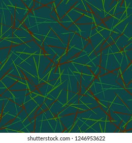Seamless Grunge Stripes Pattern. Modern Scribbled Grunge Pattern for Print, Cloth, Fabric. Abstract Color Background with Scribbled Stripes. Vector Texture for your Design.