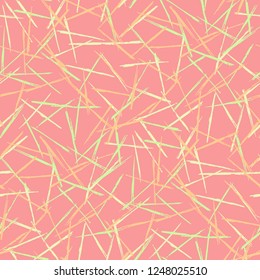 Seamless Grunge Stripes Pattern. Modern Scribbled Grunge Pattern for Wallpaper, Fabric, Print. Abstract Color Background with Scribbled Stripes. Vector Texture for your Design.