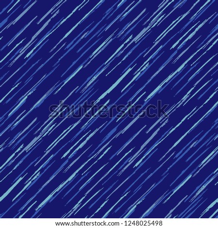 Seamless Grunge Stripes Pattern. Modern Scribbled Grunge Rapport for Cotton, Print, Calico. Abstract Color Background with Scribbled Stripes. Vector Texture for your Design.