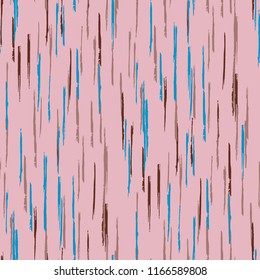 Seamless Grunge Stripes Pattern. Retro Scribbled Grunge Pattern for Linen, Paper, Tablecloth. Abstract Color Background with Scribbled Stripes. Vector Texture for your Design.