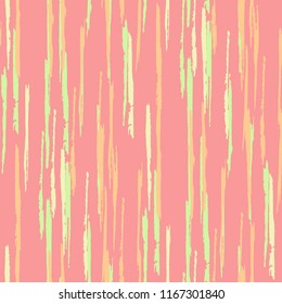 Seamless Grunge Stripes Pattern. Retro Scribbled Grunge Rapport for Wallpaper, Fabric, Textile. Abstract Color Background with Scribbled Stripes. Vector Texture for your Design.