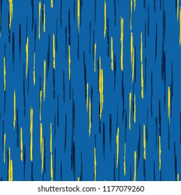 Seamless Grunge Stripes Pattern. Retro Scribbled Grunge Rapport for Print, Fabric, Cloth. Abstract Color Background with Scribbled Stripes. Vector Texture for your Design.