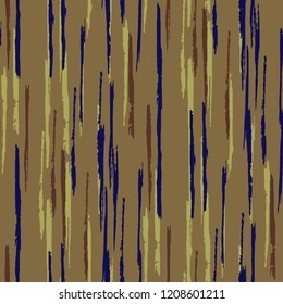 Seamless Grunge Stripes Pattern. Retro Scribbled Grunge Pattern for Linen, Paper, Tablecloth. Abstract Color Background with Scribbled Stripes. Vector Texture for your Design.