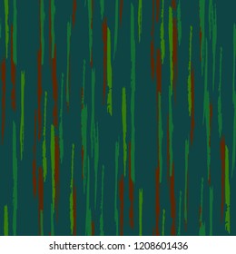 Seamless Grunge Stripes Pattern. Retro Scribbled Grunge Motif for Calico, Print, Textile. Abstract Color Background with Scribbled Stripes. Vector Texture for your Design.