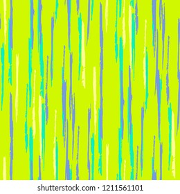 Seamless Grunge Stripes Pattern. Retro Scribbled Grunge Pattern for Dress, Curtain, Tablecloth. Abstract Color Background with Scribbled Stripes. Vector Texture for your Design.