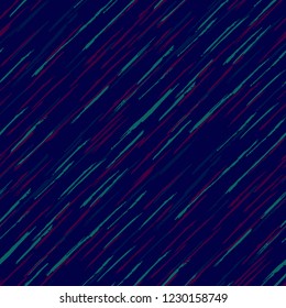 Seamless Grunge Stripes Pattern. Retro Scribbled Grunge Pattern for Wallpaper, Fabric, Textile. Abstract Color Background with Scribbled Stripes. Vector Texture for your Design.