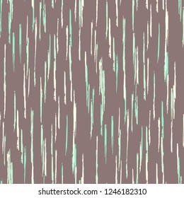 Seamless Grunge Stripes Pattern. Retro Scribbled Grunge Motif for Chintz, Linen, Paper. Abstract Color Background with Scribbled Stripes. Vector Texture for your Design.