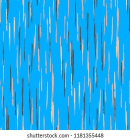 Seamless Grunge Stripes Pattern. Trendy Scribbled Grunge Rapport for Print, Fabric, Textile. Abstract Color Background with Scribbled Stripes. Vector Texture for your Design.