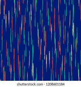 Seamless Grunge Stripes Pattern. Trendy Scribbled Grunge Pattern for Print, Fabric, Cloth. Abstract Color Background with Scribbled Stripes. Vector Texture for your Design.