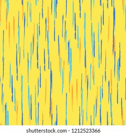 Seamless Grunge Stripes Pattern. Trendy Scribbled Grunge Rapport for Dress, Curtain, Paper. Abstract Color Background with Scribbled Stripes. Vector Texture for your Design.