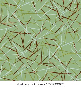 Seamless Grunge Stripes Pattern. Trendy Scribbled Grunge Pattern for Chintz, Linen, Wallpaper. Abstract Color Background with Scribbled Stripes. Vector Texture for your Design.