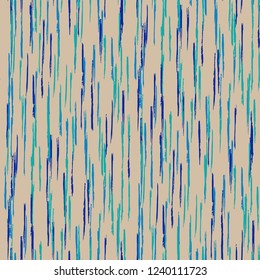 Seamless Grunge Stripes Pattern. Trendy Scribbled Grunge Rapport for Dress, Paper, Tablecloth. Abstract Color Background with Scribbled Stripes. Vector Texture for your Design.