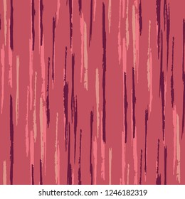 Seamless Grunge Stripes Pattern. Trendy Scribbled Grunge Motif for Chintz, Linen, Wallpaper. Abstract Color Background with Scribbled Stripes. Vector Texture for your Design.