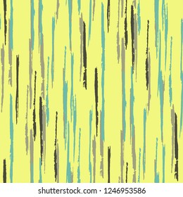 Seamless Grunge Stripes Pattern. Trendy Scribbled Grunge Pattern for Print, Fabric, Textile.  Abstract Color Background with Scribbled Stripes. Vector Texture for your Design.