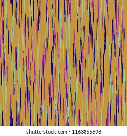 Seamless Grunge Stripes Pattern. Vintage Scribbled Grunge Pattern for Wallpaper, Fabric, Textile. Abstract Color Background with Scribbled Stripes. Vector Texture for your Design.