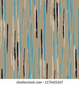 Seamless Grunge Stripes Pattern. Vintage Scribbled Grunge Motif for Wallpaper, Fabric, Textile. Abstract Color Background with Scribbled Stripes. Vector Texture for your Design.