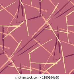 Seamless Grunge Stripes Pattern. Vintage Scribbled Grunge Pattern for Wallpaper, Print, Textile. Abstract Color Background with Scribbled Stripes. Vector Texture for your Design.