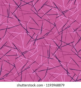 Seamless Grunge Stripes Pattern. Vintage Scribbled Grunge Pattern for Chintz, Linen, Wallpaper. Abstract Color Background with Scribbled Stripes. Vector Texture for your Design.