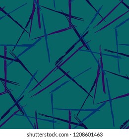 Seamless Grunge Stripes Pattern. Vintage Scribbled Grunge Pattern for Wallpaper, Fabric, Print. Abstract Color Background with Scribbled Stripes. Vector Texture for your Design.